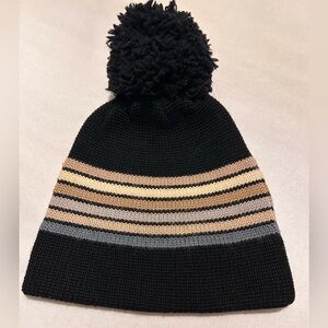 Vintage Meister Pom Beanie 100% New Wool Ski Hiking Outdoor